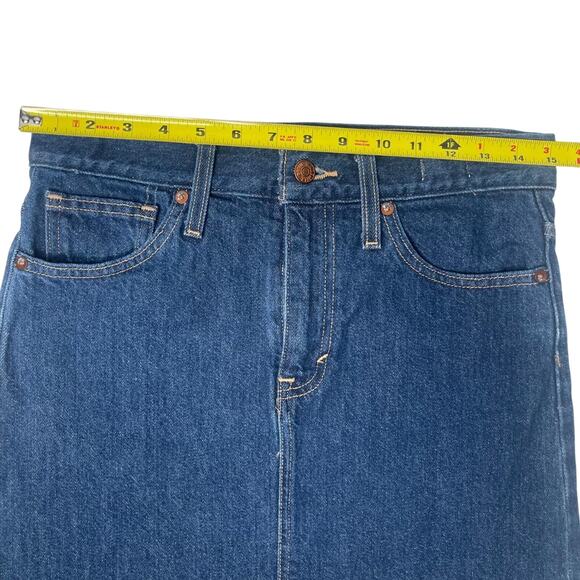 Madewell Mini Skirt Rigid Denim  Straight Fit waist measure 30 - Picture 3 of 9